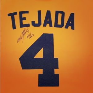 Autographed Miguel Tejada Oakland A’s Jersey